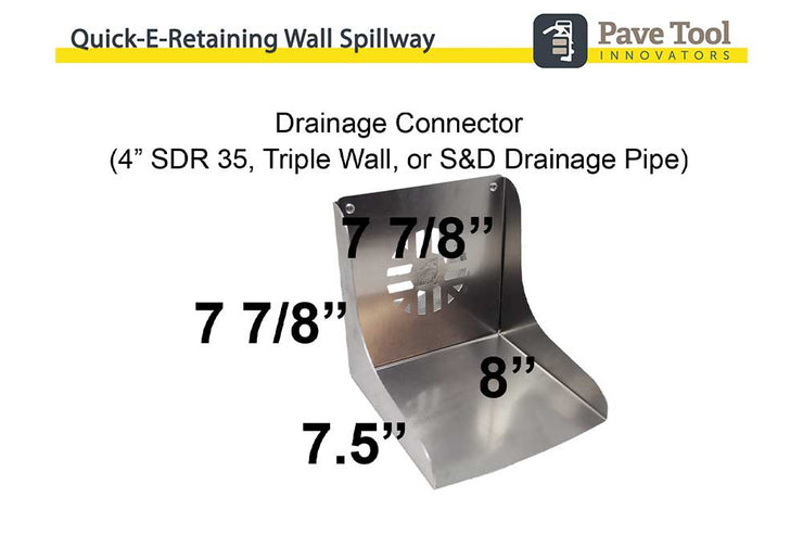 Quick-E-Retaining Wall Spillway 8" (Coming Early 2025!)