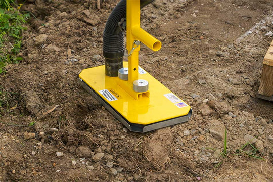 pad cover on a suction pad on the ground