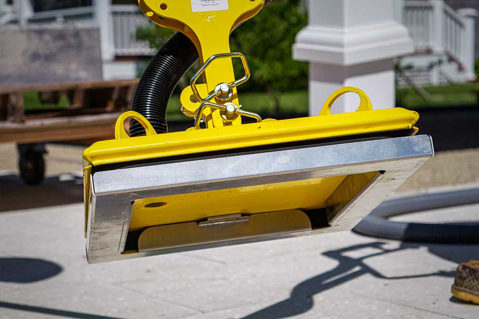 pad cover on a suction pad